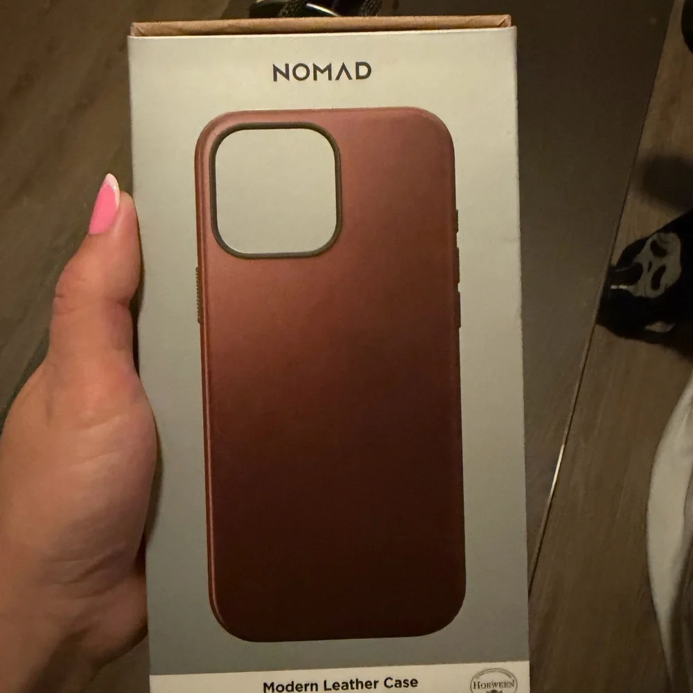 Nomad dark brown horween Leather iPhone 16 Pro Max Case